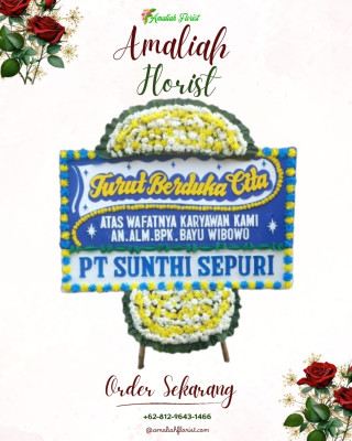 Papan Bunga Duka di Karang Sari