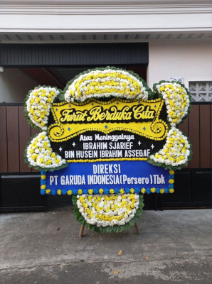 Papan Bunga Duka di Karang Sari
